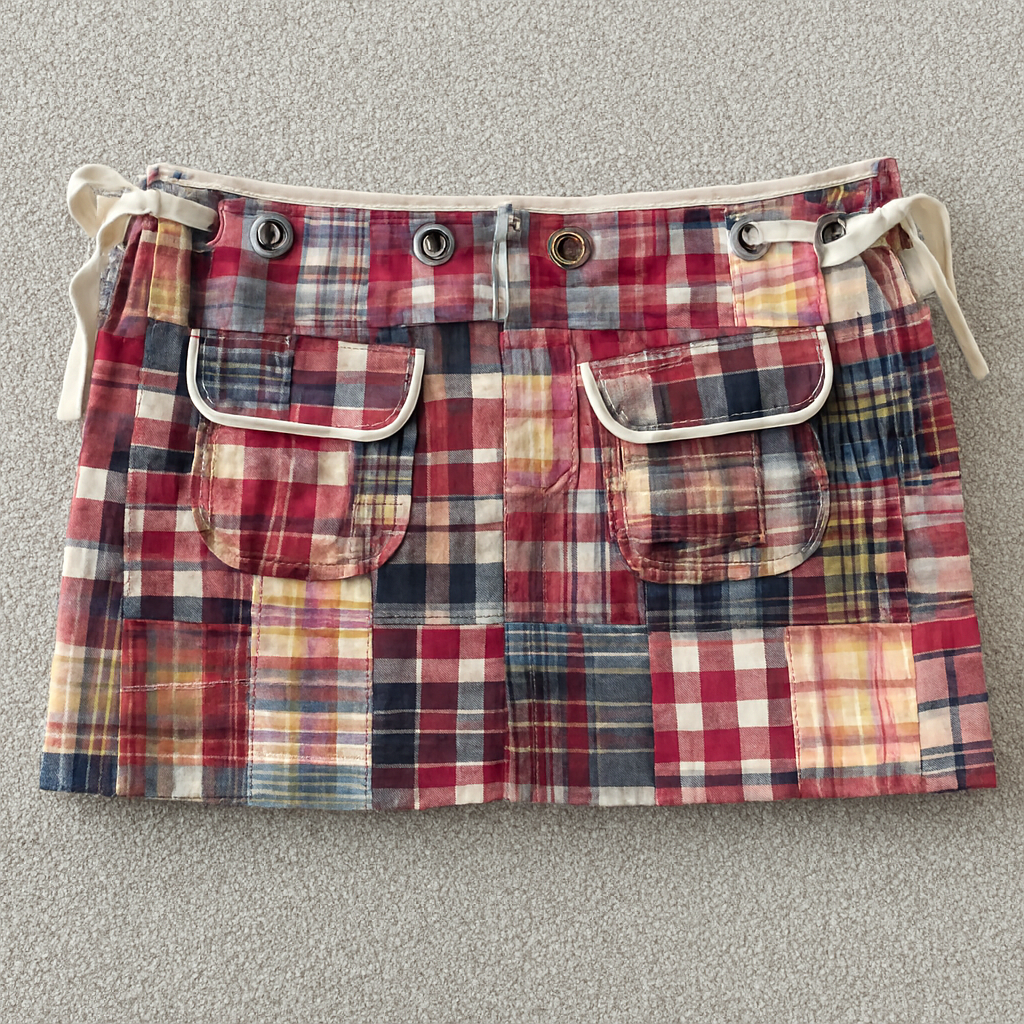 Plaid Micro Mini Skirt